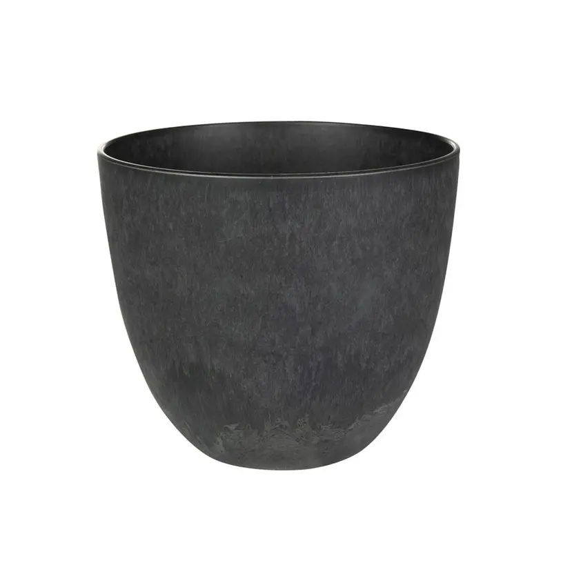 Artstone Pot bola zwart D23 H20