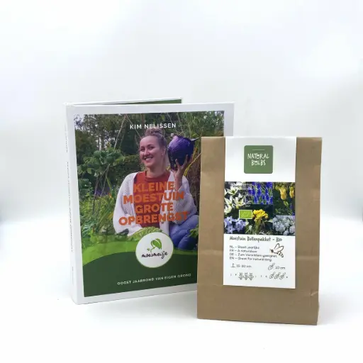 [AC99101] Moestuin bollenpakket + boek Kleine moestuin, grote opbrengst